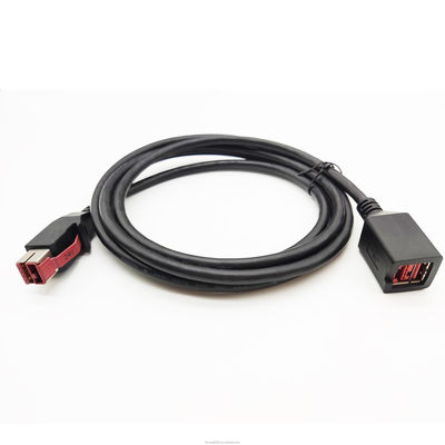 USB2.0コネクタ 24V電源付きUSB拡張ケーブル 男性から女性へ
