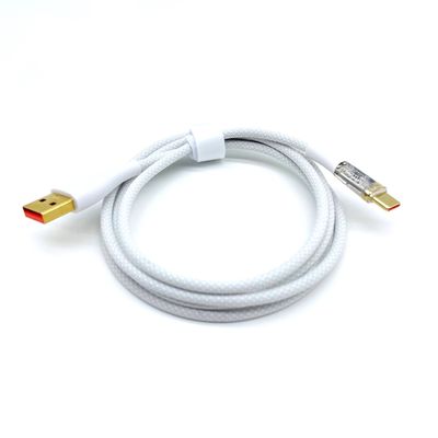 白色 急速充電 男性 USB A から C ケーブル USB C ケーブル