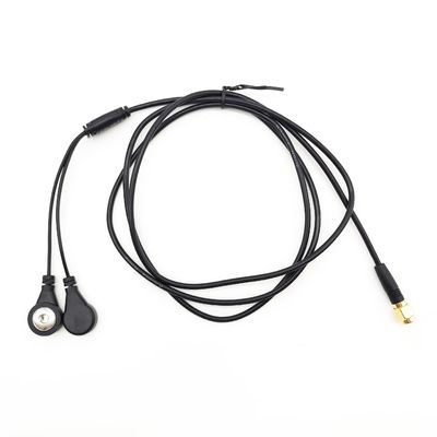 30cm ECG メディカルケーブル 2 Lead 4.0mm 電極スナップ RP SMA 女性 右角