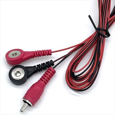 メディカルケーブル RCA ボタンスナップ ボタンのスナップ接続電極を持つカスタムリードワイヤ